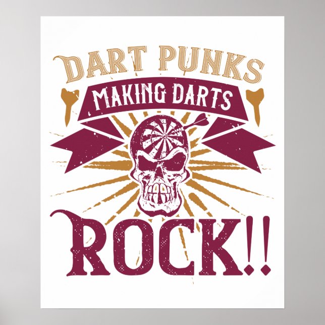 Affiche Fléchettes - Les punks des fléchettes font rocker  (Devant)