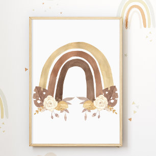 Affiche Fleur Arc-en-ciel Enfants Chambre Impressi