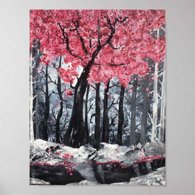 Affiche Fleur au bord de la rivière (Devant)