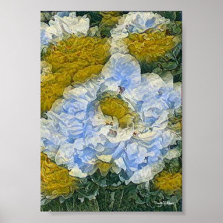 Affiche Fleur blanche