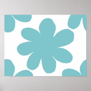 Affiche Fleur bleue