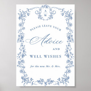 Affiche Fleur Bleue Ornat Victorian Grace Conseils et souh