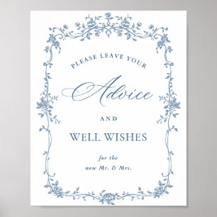 Affiche Fleur Bleue Ornat Victorian Grace Conseils et souh