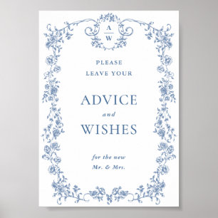 Affiche Fleur Bleue Ornat Victorian Grace Conseils et souh