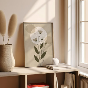 Affiche Fleur botanique Boho