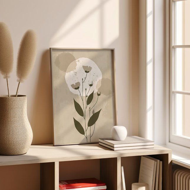 Affiche Fleur botanique Boho (Créateur téléchargé)