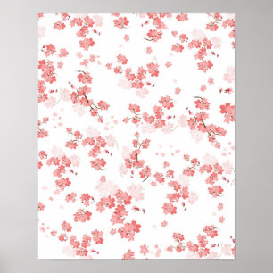 Affiche Fleur cerise 2