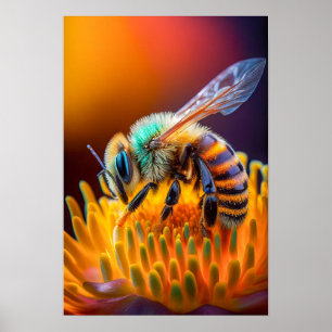 Affiche Fleur d'abeille Calme Nature Tranquille Saison pai