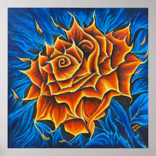 Affiche Fleur dansante