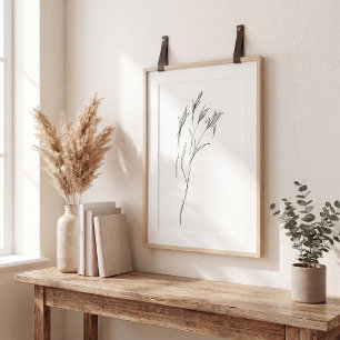 Affiche Fleur d'art en ligne moderne élégante esthétique s