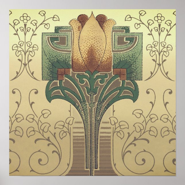 Affiche Fleur d'artisanat victorien (Devant)