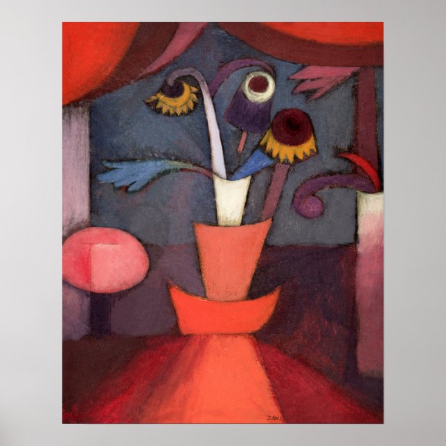 Affiche Fleur d'automne (1922) de Paul Klee (Devant)