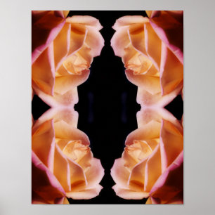 Affiche Fleur de bouton de rose jaune Art Nature Teinté