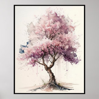 Affiche Fleur de cerisier dans la mémoire