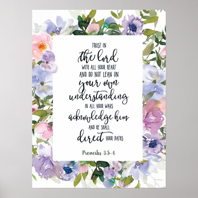 Affiche Fleur de confiance dans le Seigneur   (Devant)