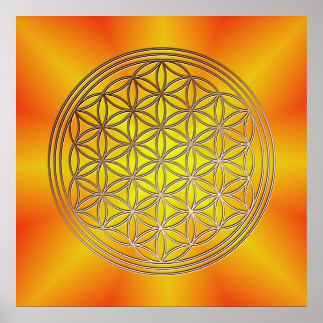 Affiche Fleur de la vie Motif 5 (Devant)