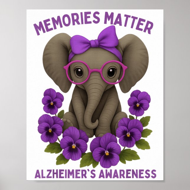 Affiche Fleur de l'éléphant violet de la conscience de Hei (Devant)