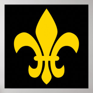 Affiche Fleur de Lis