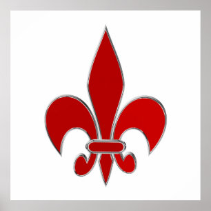 Affiche Fleur de Lis