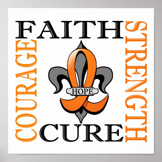 Affiche Fleur De Lis 3 Leucémie (Devant)