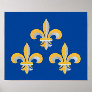 Affiche Fleur de Lis symbol