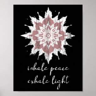 Affiche Fleur de Lotus de Méditation Ésotérique Inspirez l