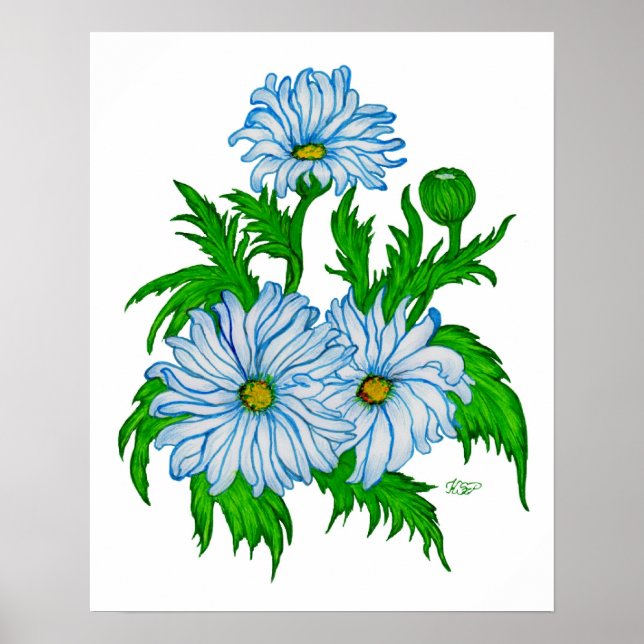 Affiche Fleur de marguerite (Devant)