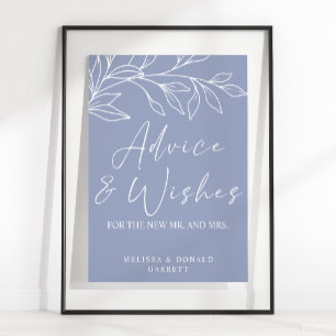 Affiche Fleur de Pervenche Conseils et Vœux de Mariage Sim