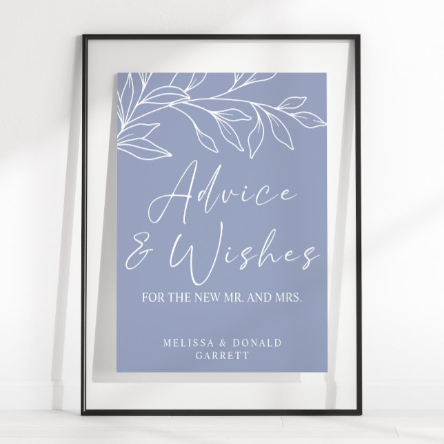 Affiche Fleur de Pervenche Conseils et Vœux de Mariage Sim (Créateur téléchargé)