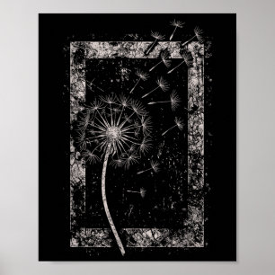 Affiche Fleur de pissenlit Grunge Alt Alternative Goth Got