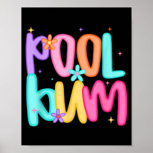 Affiche Fleur de pouvoir de fainéant de piscine Amusement