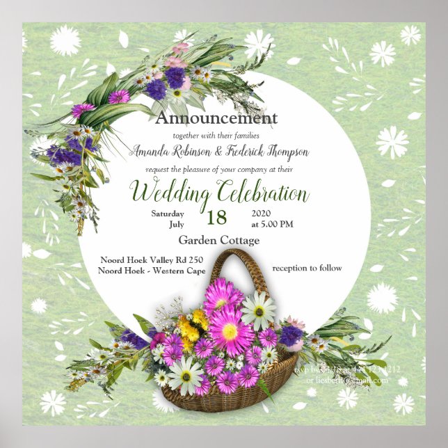 Affiche Fleur de printemps (Devant)