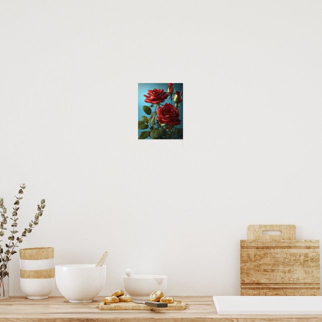 Affiche Fleur de rose (Cuisine)