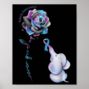 Affiche Fleur de sensibilisation à la prévention du suicid