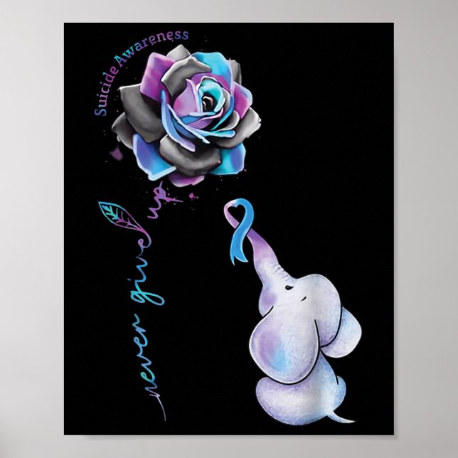 Affiche Fleur de sensibilisation à la prévention du suicid (Devant)