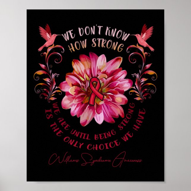 Affiche Fleur de sensibilisation au syndrome Nous ne savon (Devant)