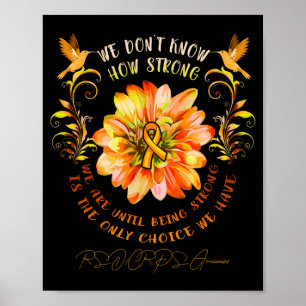 Affiche Fleur de sensibilisation Rsrps Nous ne savons pas