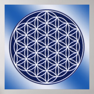 Affiche Fleur De Vie / Ciel