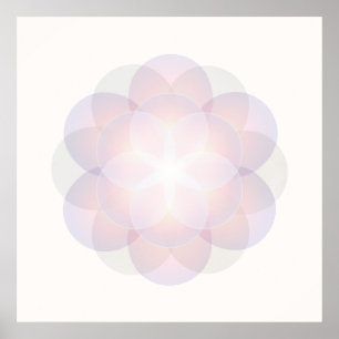 Affiche Fleur de vie Mandala Art Meditation