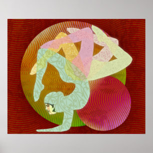 Affiche Fleur de Yoga