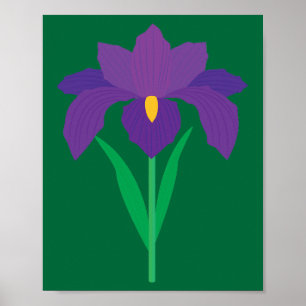 Affiche Fleur d'Iris