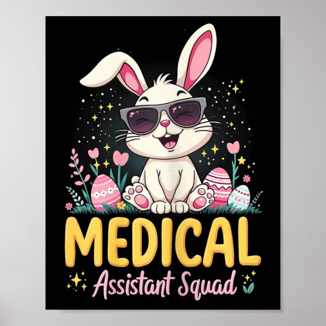Affiche Fleur d'oreille de lapin Médicale rétro (Devant)