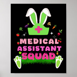 Affiche Fleur d'oreille de lapin Médicale rétro