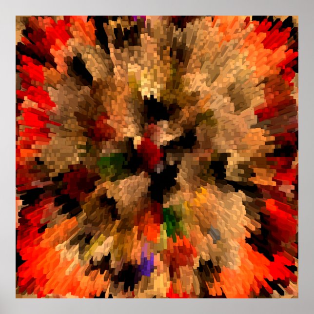 Affiche Fleur éclatante..... (Devant)