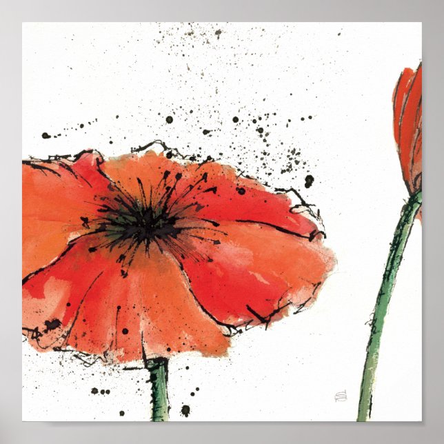 Affiche Fleur en pleine floraison (Devant)