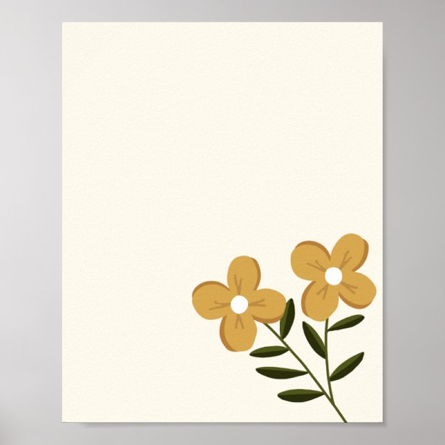 Affiche Fleur épanouie (Devant)