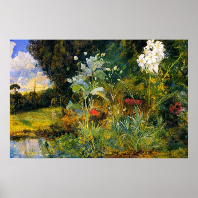 Affiche Fleur Esquisse pour Le Jardin Enchanté (Devant)