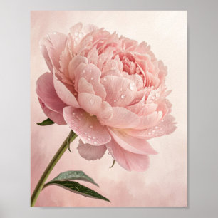 Affiche Fleur Éthérée : Un Portrait de Gros Plan d'une Fle