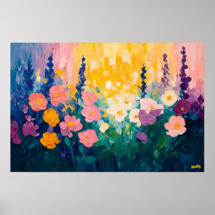 Affiche Fleur Fauviste Vibrante – Nature sur mesure