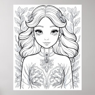 Affiche Fleur gracieuse : Un symbole de l'élégance naturel